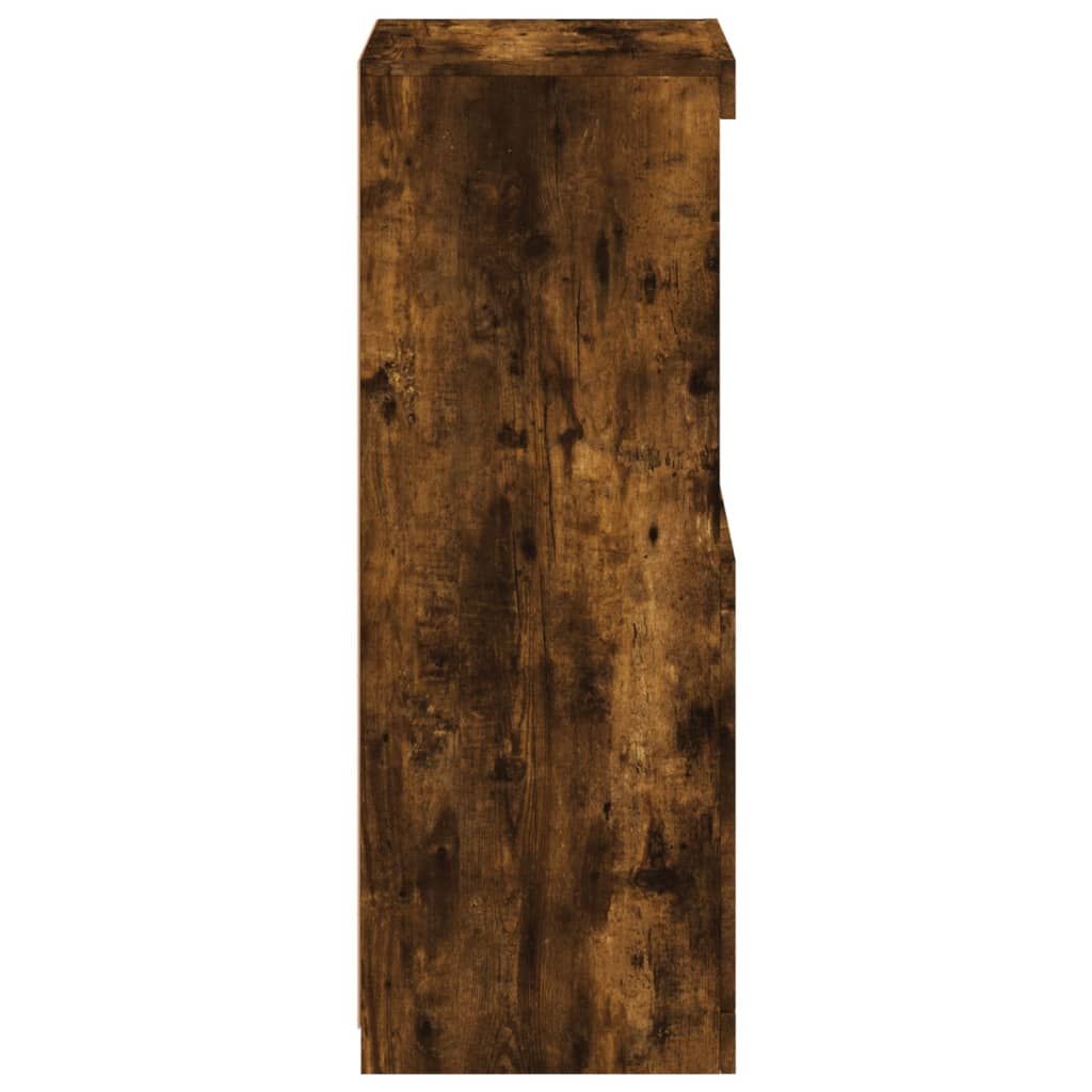 Komoda s LED svjetlima boja dimljenog hrasta 41x37x100 cm