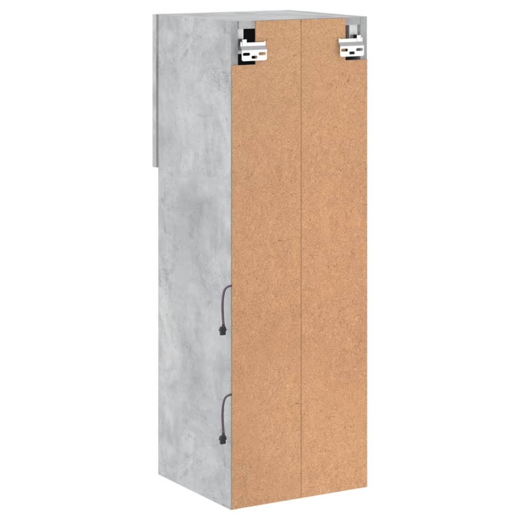 TV ormarići s LED svjetlima 2 kom boja betona 30,5 x 30 x 90 cm