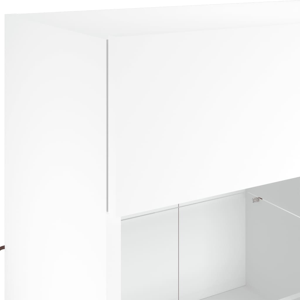 Zidni TV ormarić s LED svjetlima bijeli 78,5x30x60,5 cm
