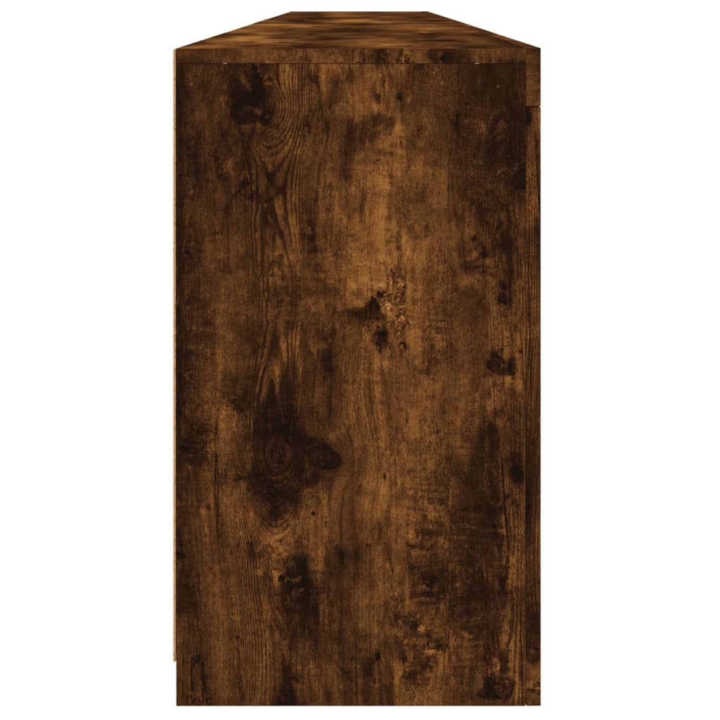 Komoda s LED svjetlima boja dimljenog hrasta 283x37x67 cm