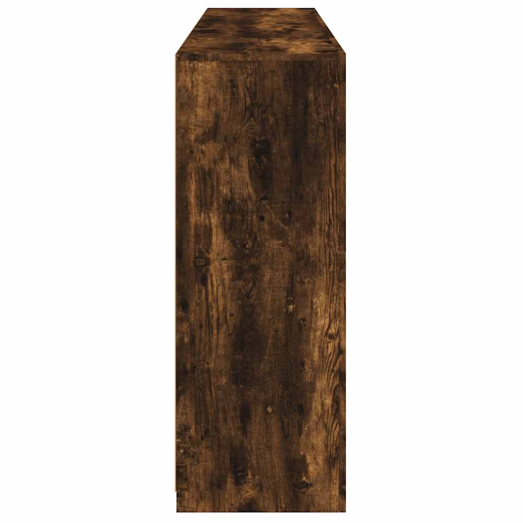Komode s LED svjetlima 3 kom boja dimljenog hrasta