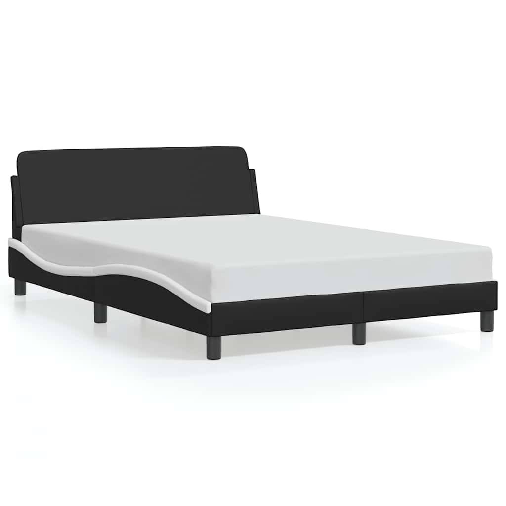 Okvir za krevet Dover crno-bijeli 120x200 cm umjetna koža