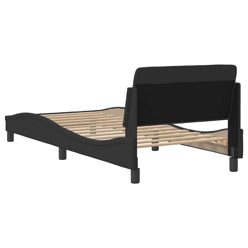 Okvir za krevet Dover Crni 90x190 cm Tkanina