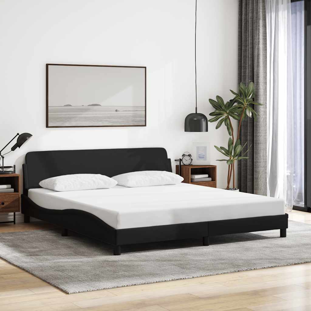 Okvir za krevet Dover Crni 180x200 cm Tkanina