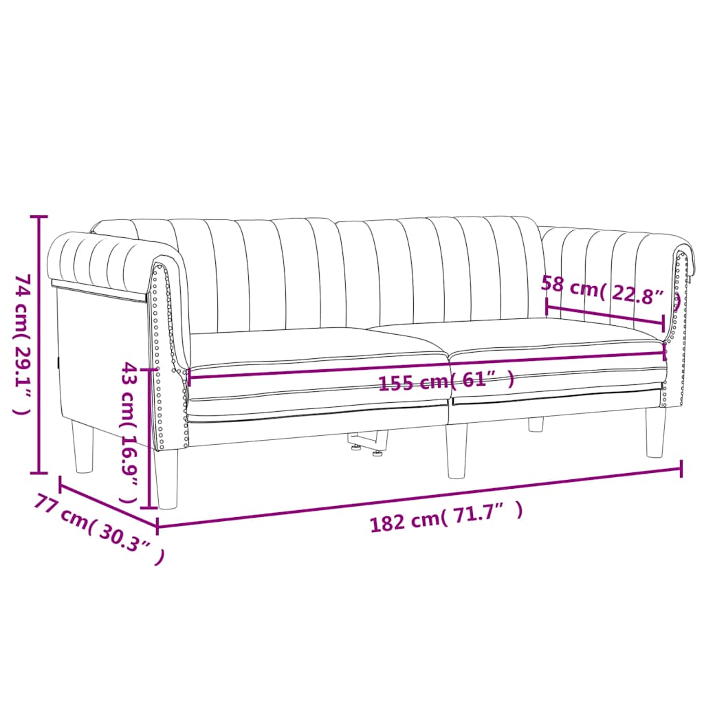 3-dijelni set sofa tamnozeleni baršunasti
