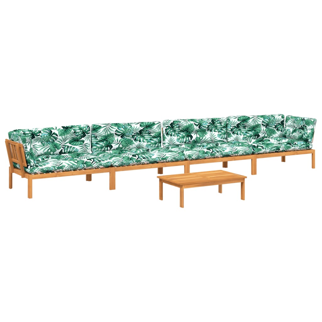 5-dijelna set vrtnih sofa od paleta s jastucima od drva bagrema