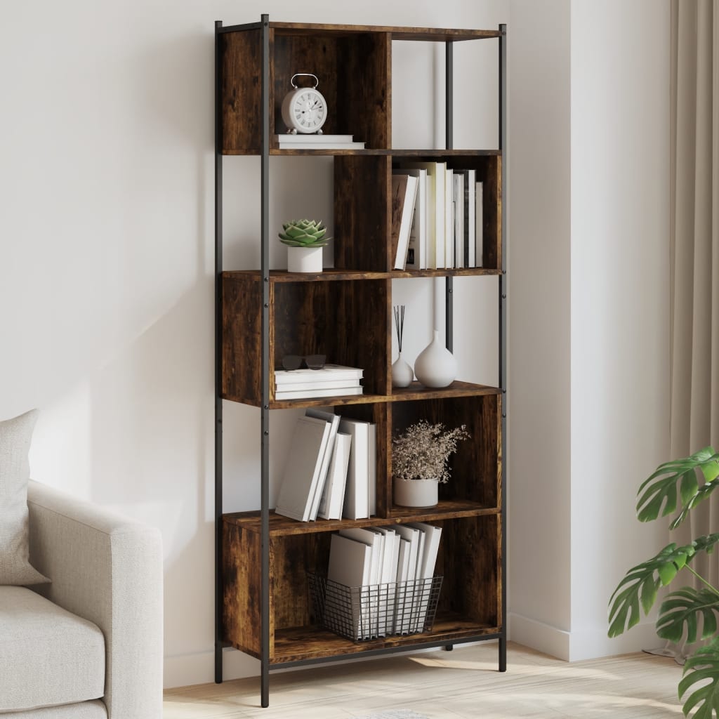 Regal za knjige boja hrasta 72x28x172 cm od konstruiranog drva