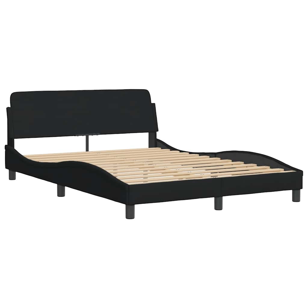 Krevet s madracem Dover crni 140x200 cm od tkanine