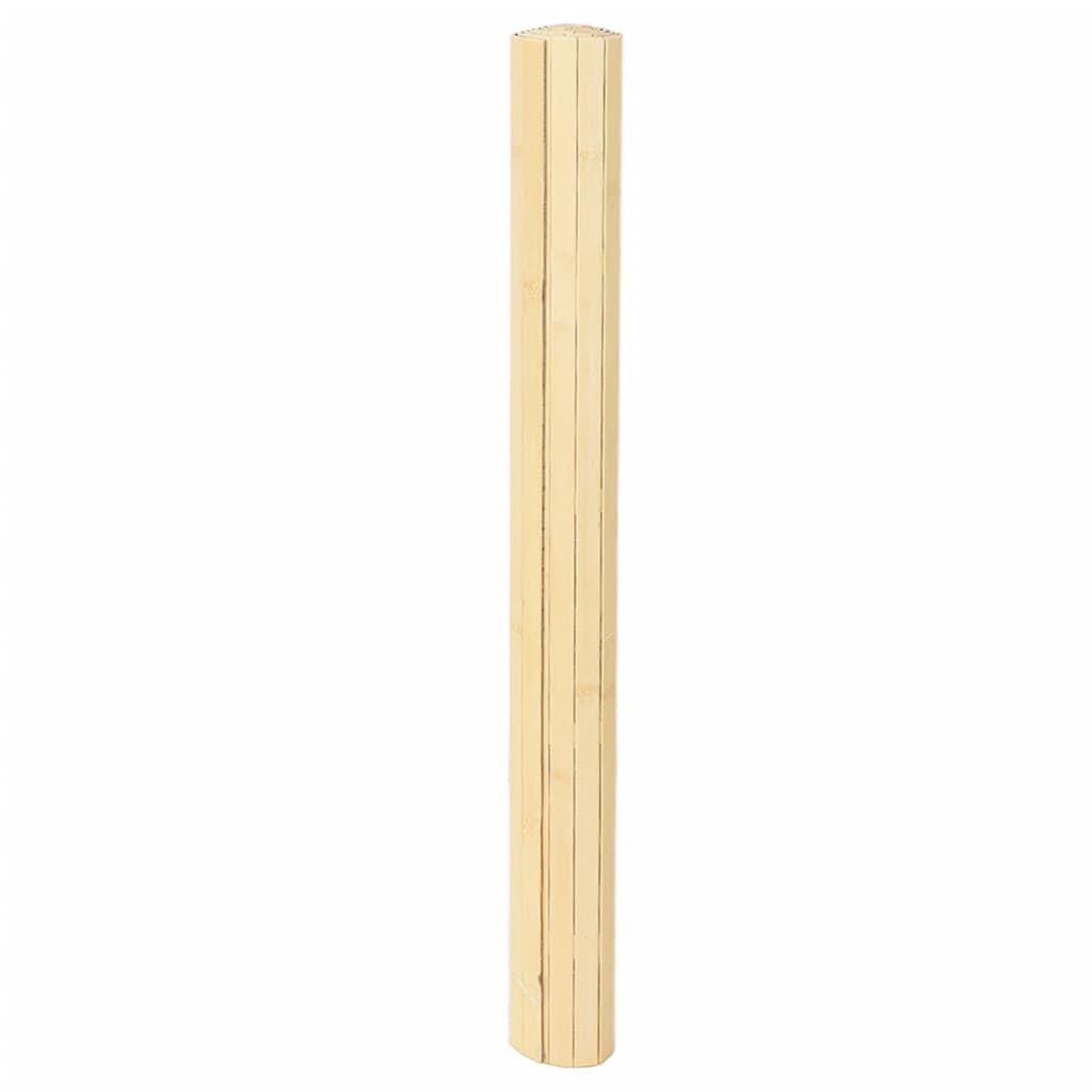 Tepih pravokutni svijetli prirodni 80 x 400 cm od bambusa