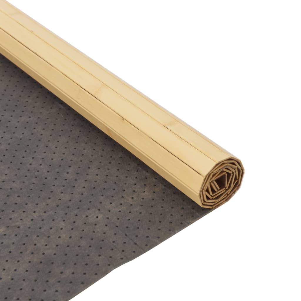Tepih pravokutni svijetli prirodni 80 x 400 cm od bambusa
