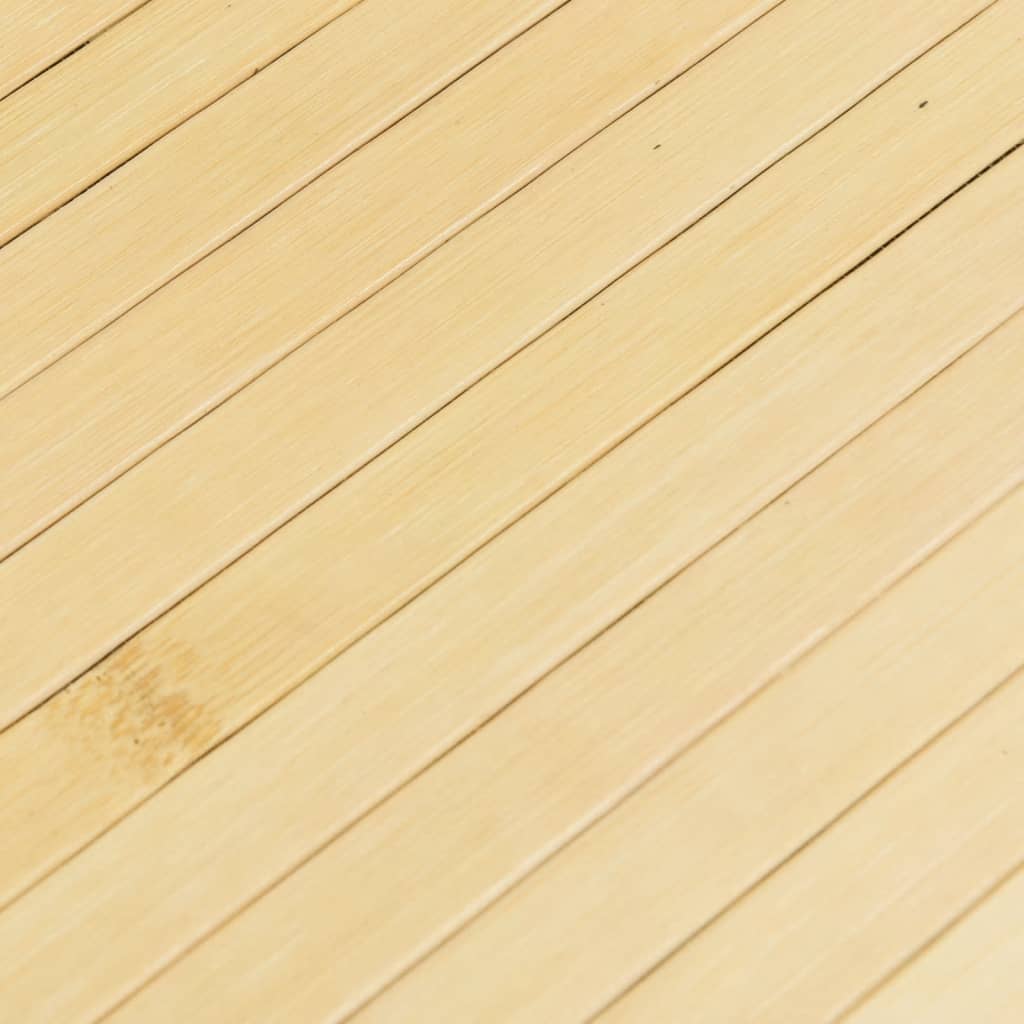 Tepih pravokutni svijetli prirodni 80 x 400 cm od bambusa