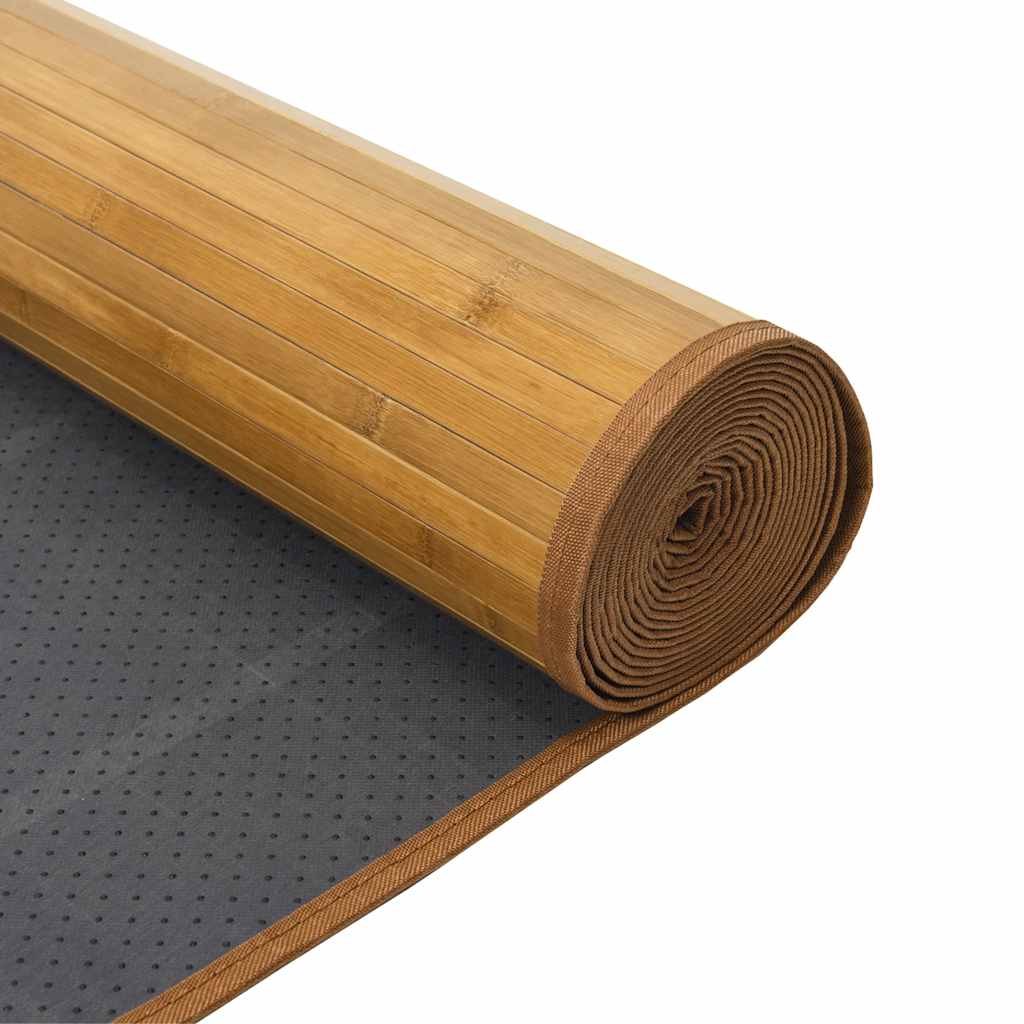 Tepih Kvadratni Prirodni 100x100 cm Bambus