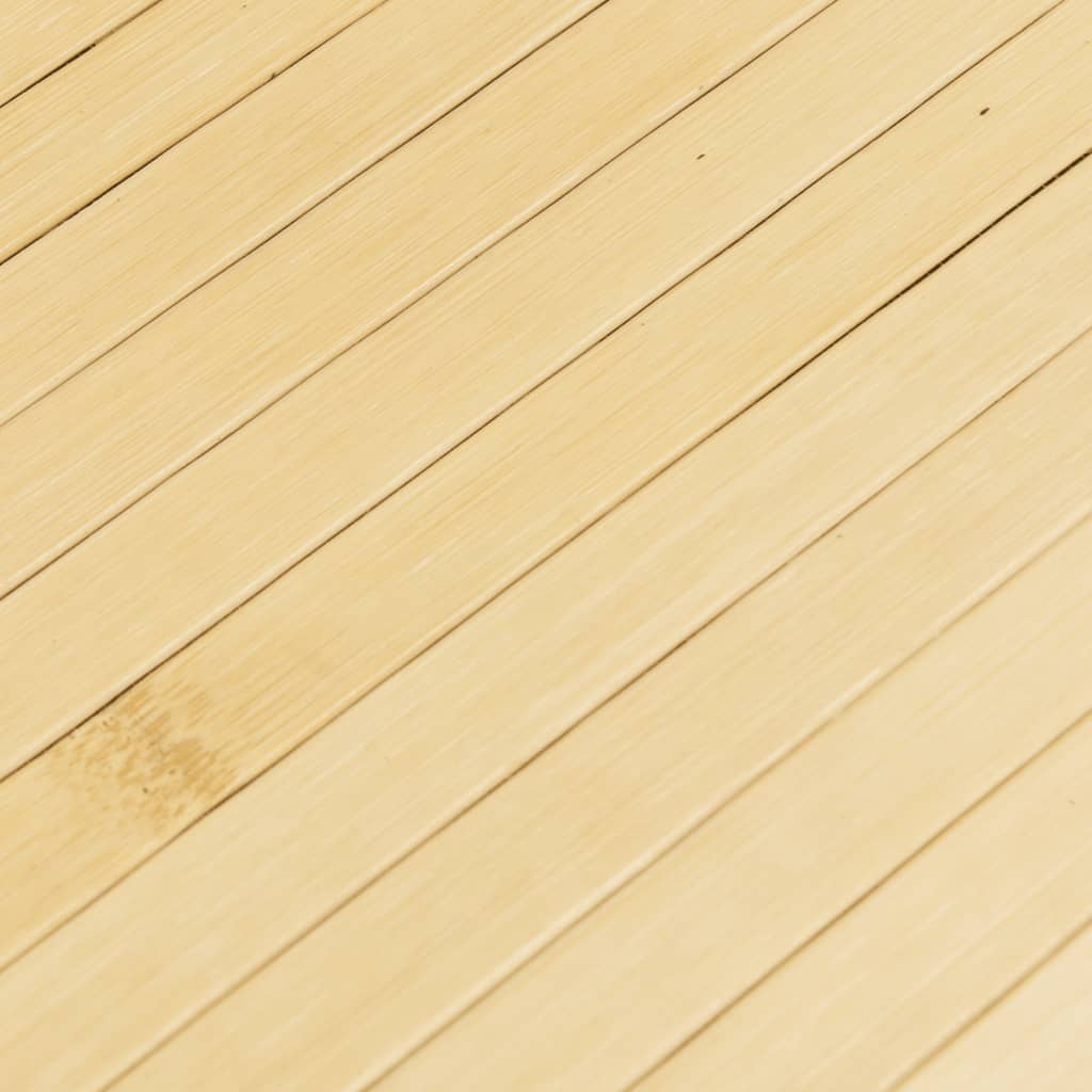 Tepih pravokutni svijetli prirodni 100 x 300 cm od bambusa