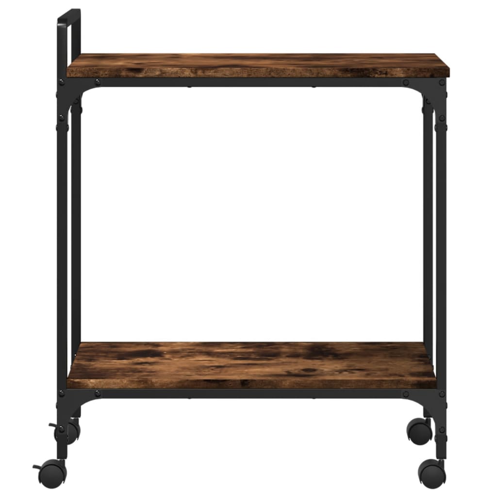 Kuhinjska kolica boja hrasta 60,5x31x72,5 cm konstruirano drvo