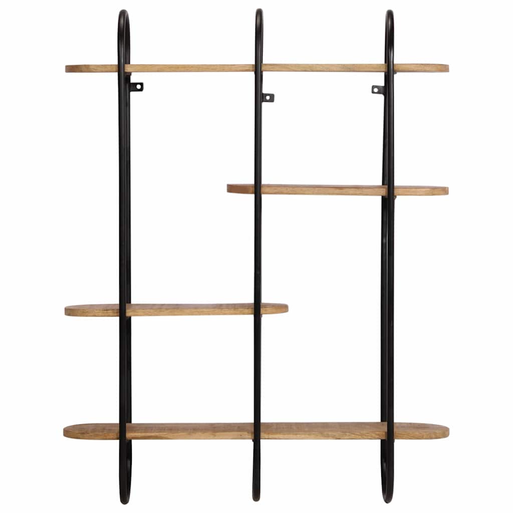 Zidna polica 90x20x116,5 cm Masivno neobrađeno drvo manga