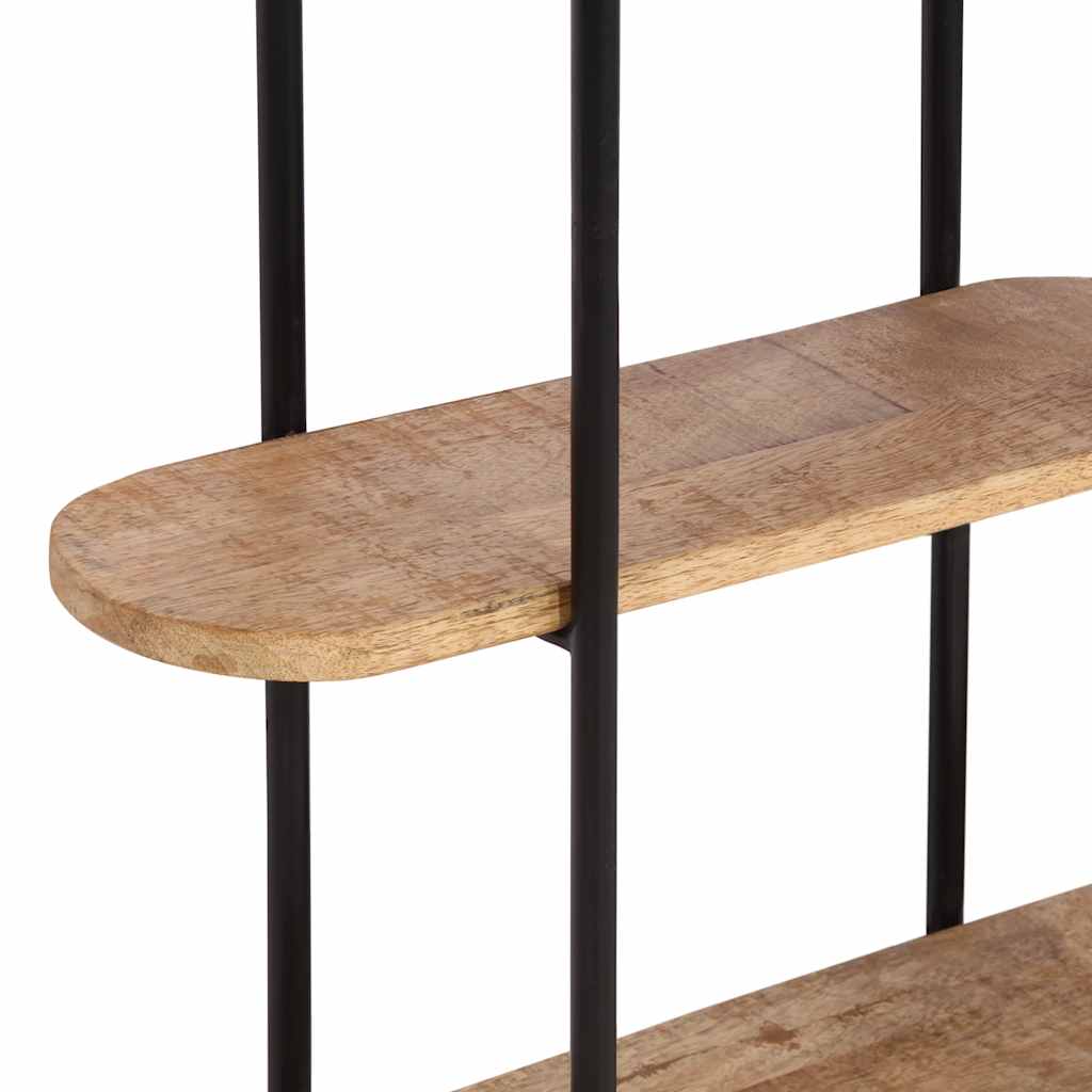 Zidna polica 90x20x116,5 cm Masivno neobrađeno drvo manga