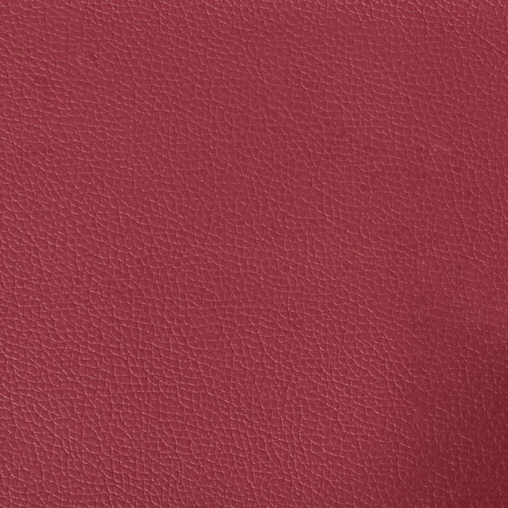 Fotelja Chesterfield 2-sjed od umjetne kože boje vina