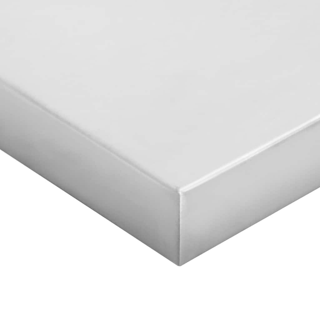 Zidne police 2 kom 50x23,5 cm srebrne nehrđajući čelik