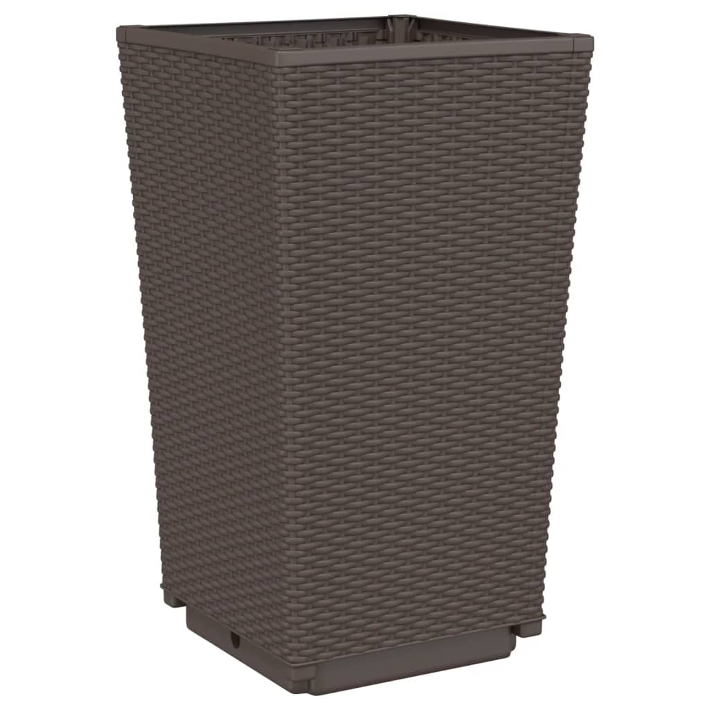 Vrtne sadilice 4 kom smeđe 32,5 x 32,5 x 57 cm od PP-a