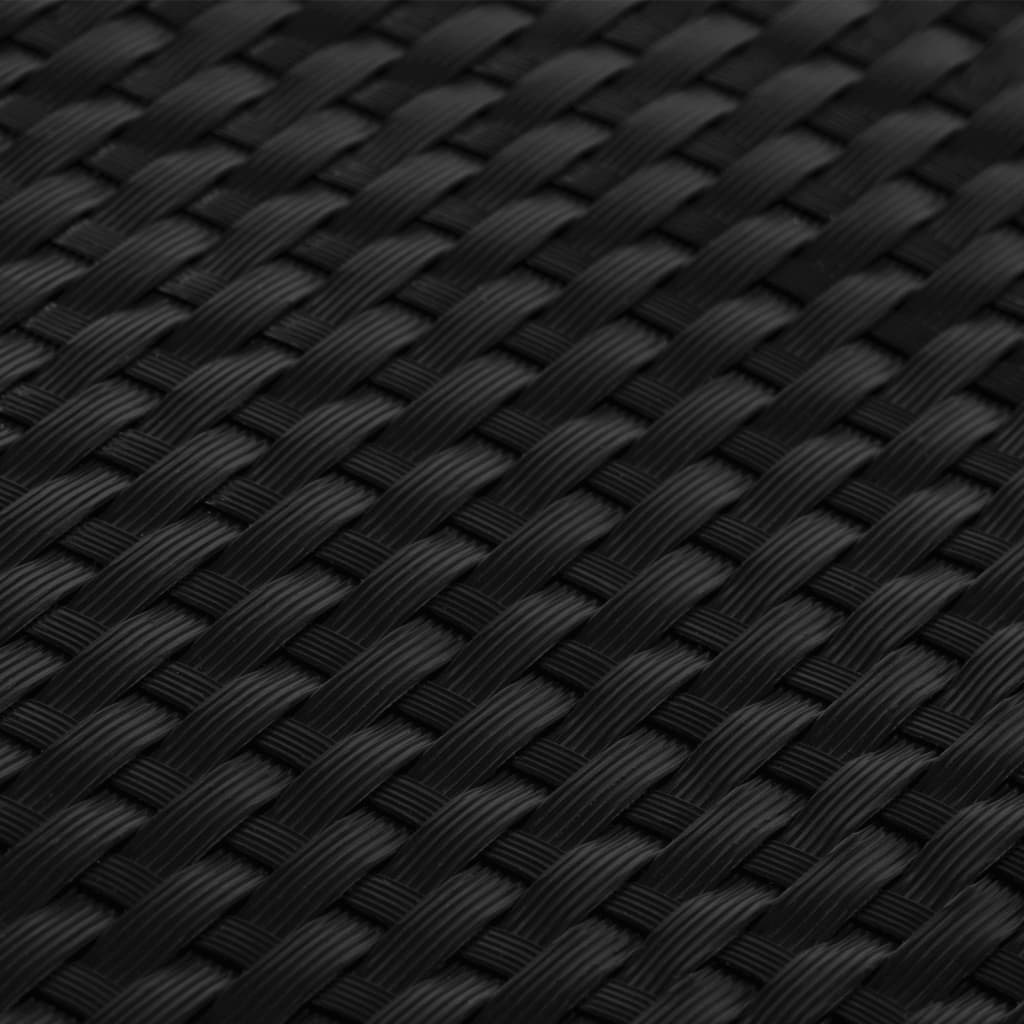 Balkonski zaslon crni 1000 x 90 cm od poliratana