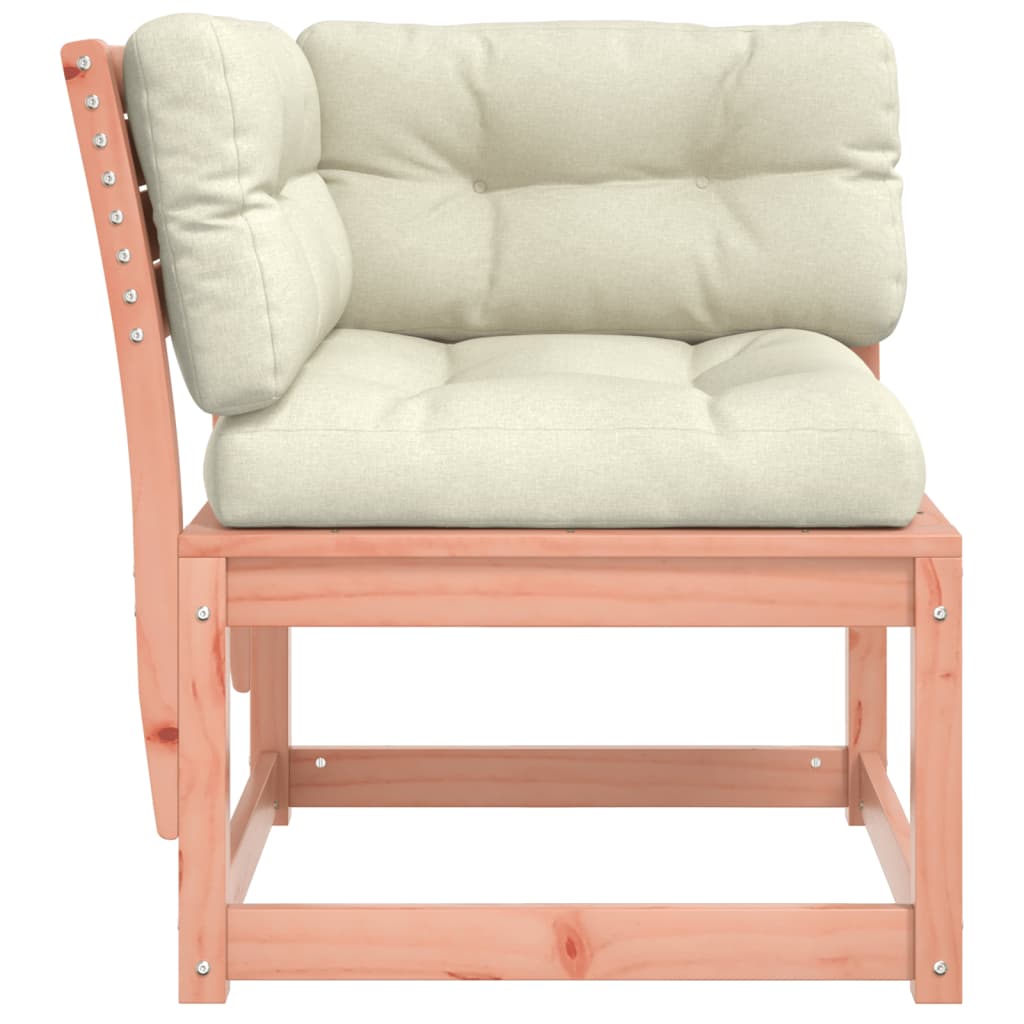 Kutna vrtna sofa s jastucima 73x73x78 cm od masivne duglazije