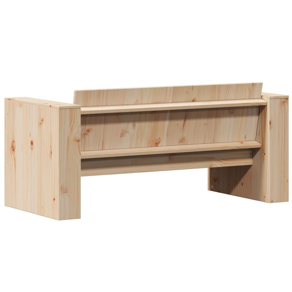 Vrtni dvosjed 134 x 60 x 62 cm od masivne borovine