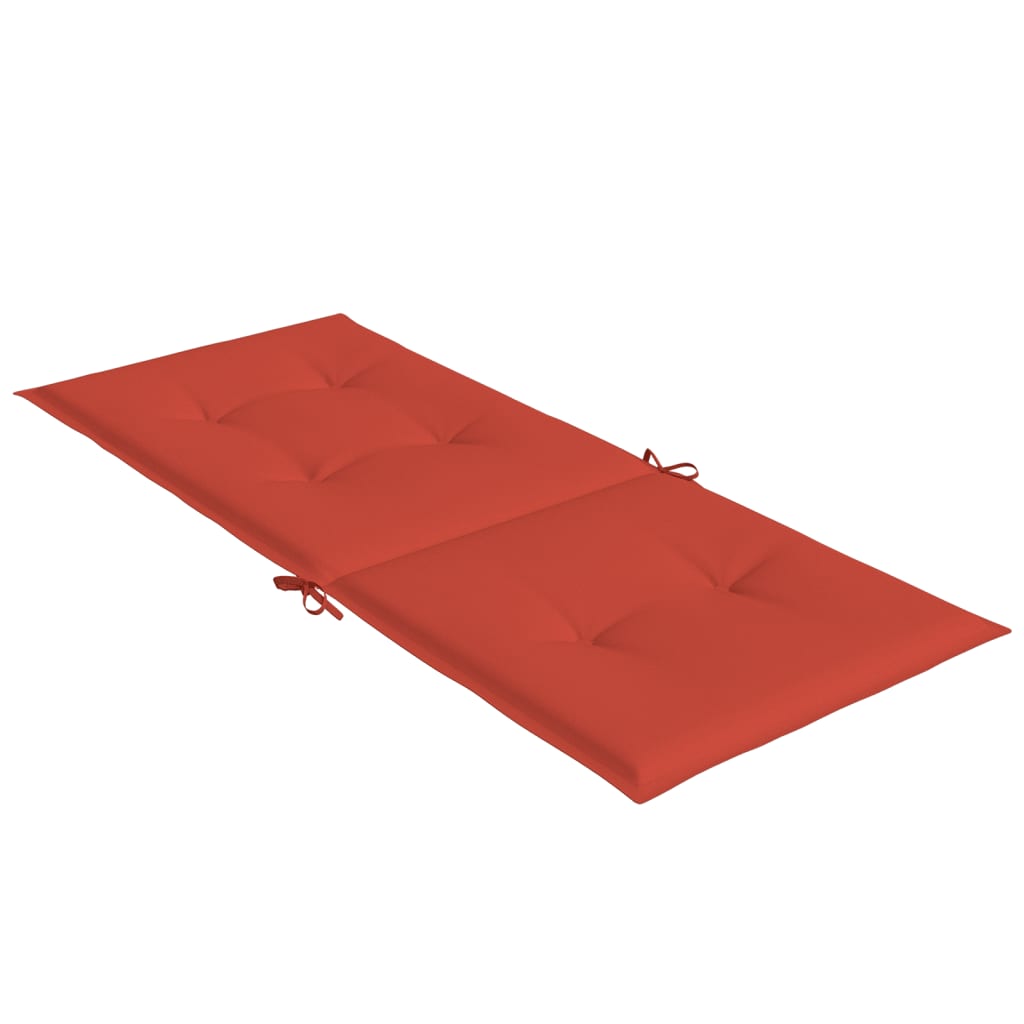 Jastuci za stolice 6 kom prošarano crvena 120x50x4 cm tkanina