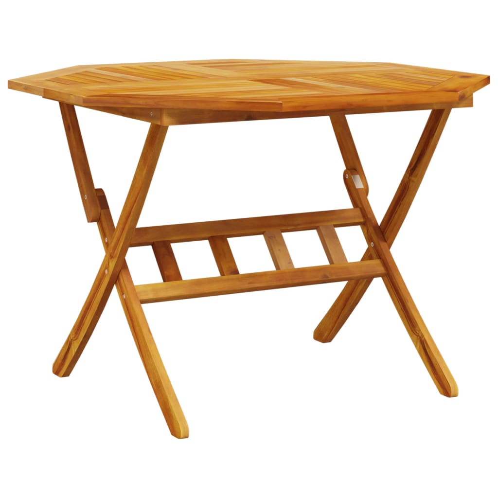 Sklopivi vrtni stol Ø110x75 cm od masivnog bagremovog drva