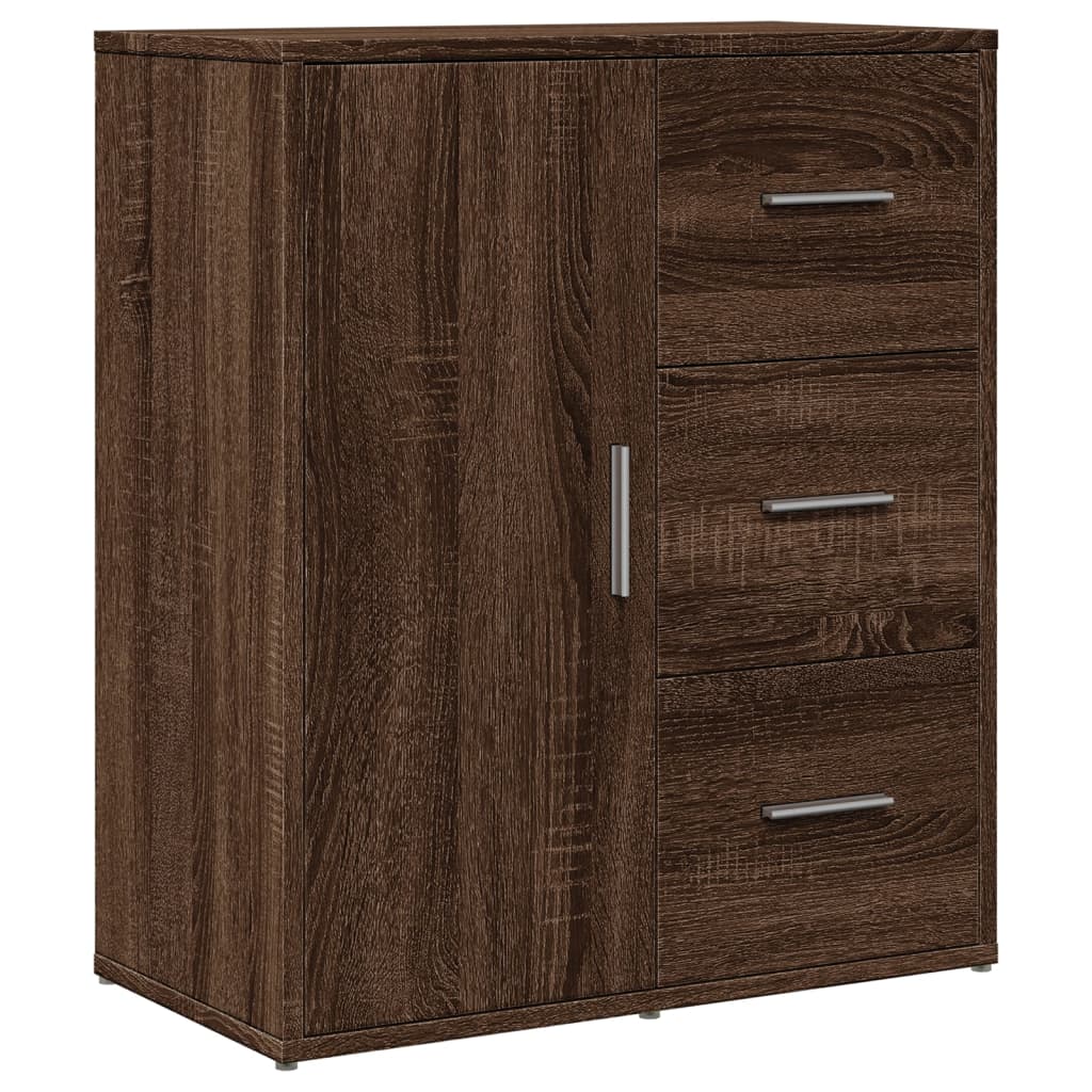 Komoda smeđi hrast 60 x 31 x 70 cm od konstruiranog drva