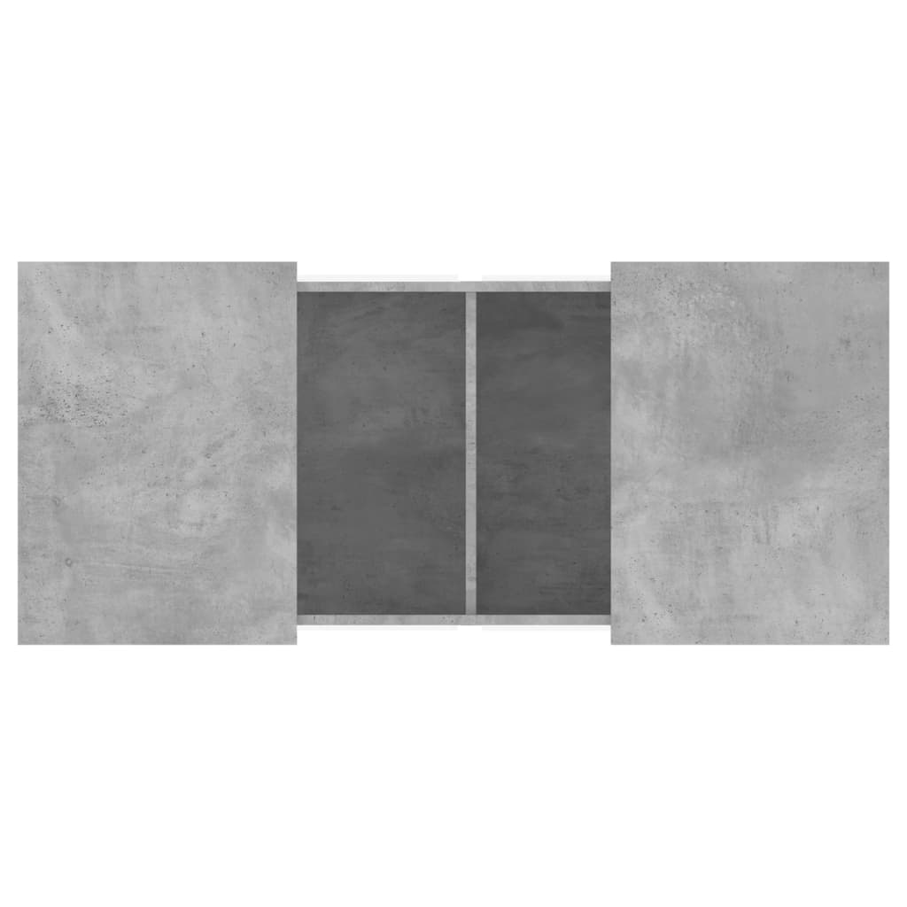 Stolić za kavu siva boja betona 80x55x40 cm konstruirano drvo