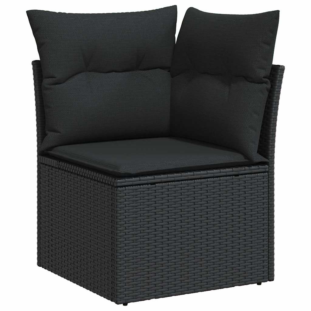 9-dijelni set vrtnih sofa s jastucima bež od poliratana 83 x 62 x 69 cm
