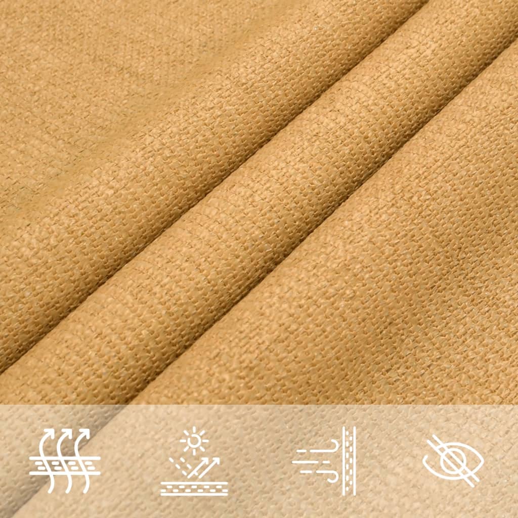 Jedro za zaštitu od sunca 160 g/m² Trapezoidni pijesak 4/5x4 m HDPE