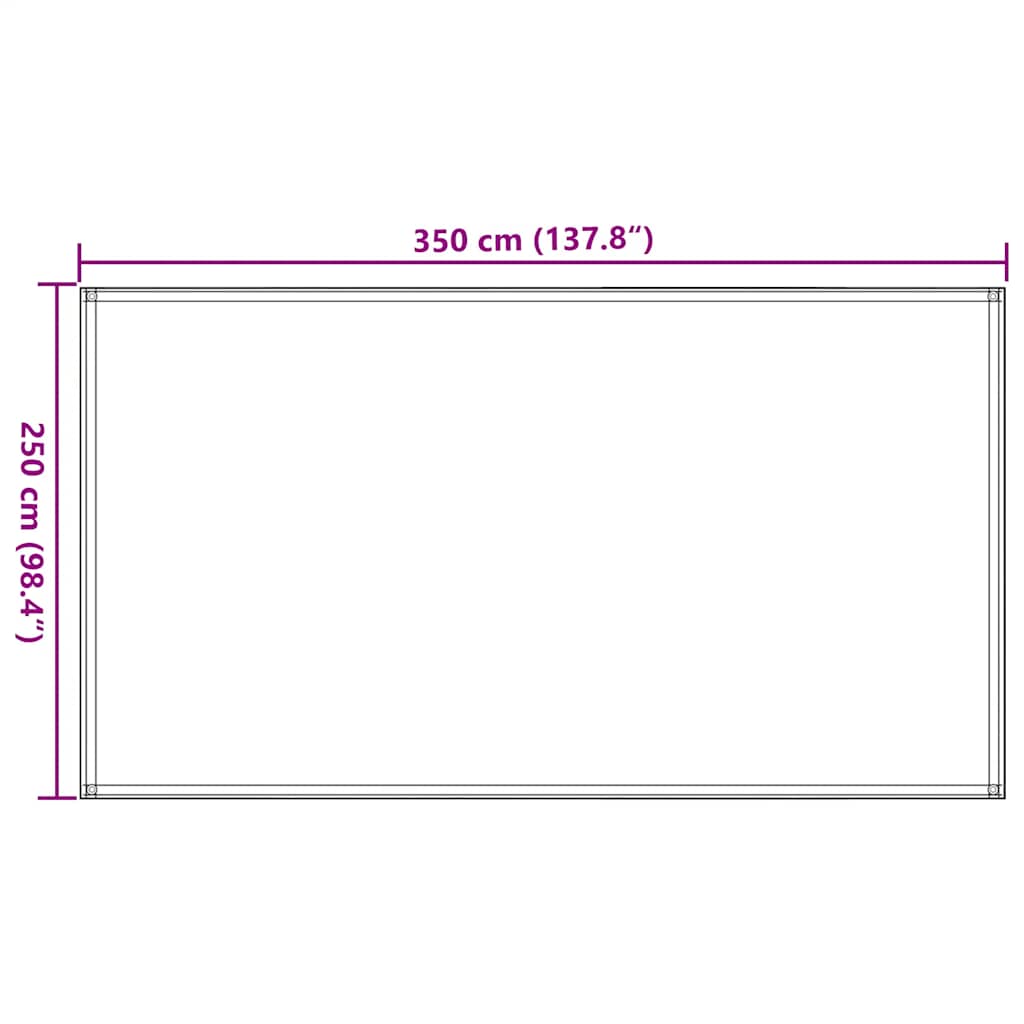 Tepih za šator svijetlozeleni 250x350 cm HDPE