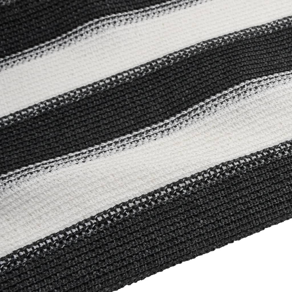 Mreža za privatnost antracit i bijela 1x10 m HDPE 150 g/m²