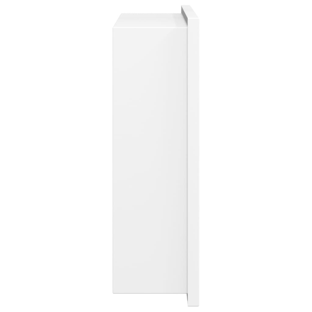 Niša za tuš crna bijela 32x32x9 cm nehrđajući čelik