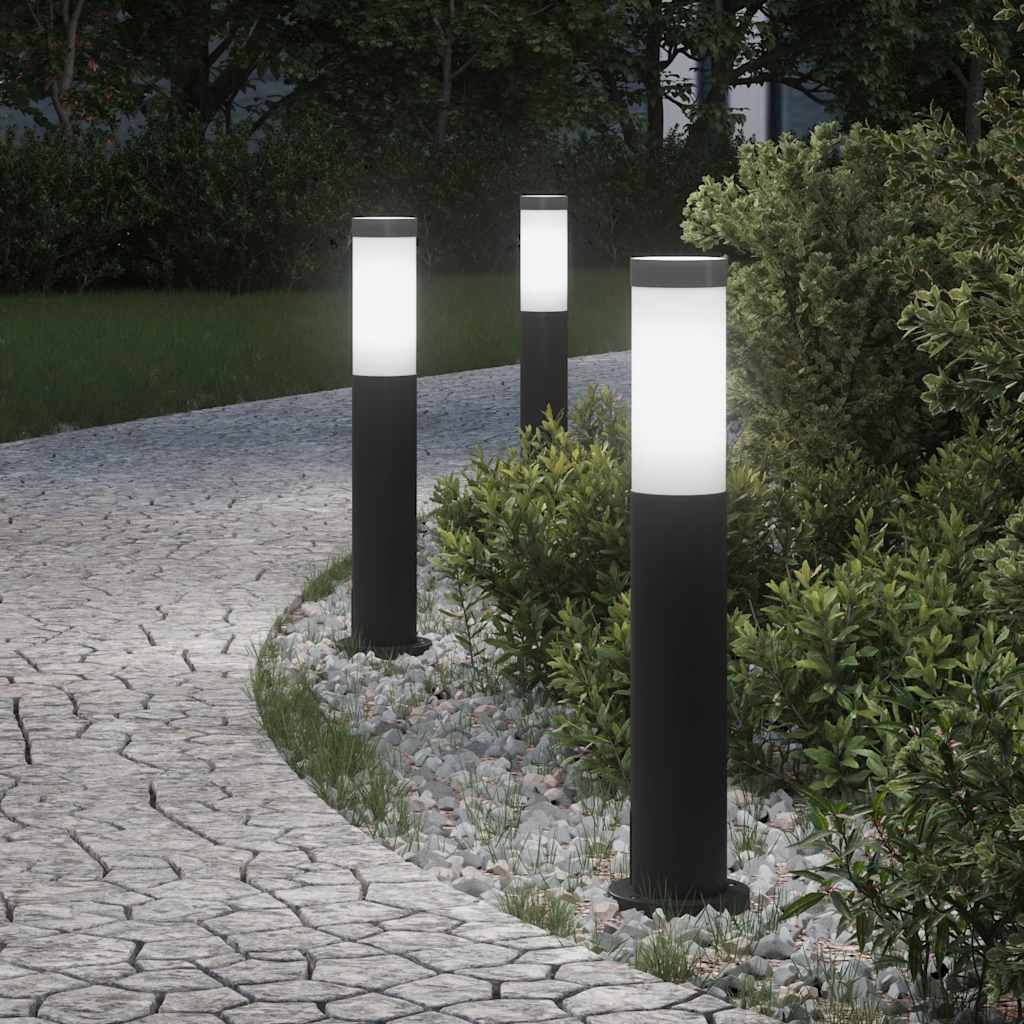 Stupić za zidne lampe 3 kom 50 cm od nehrđajućeg čelika IP44