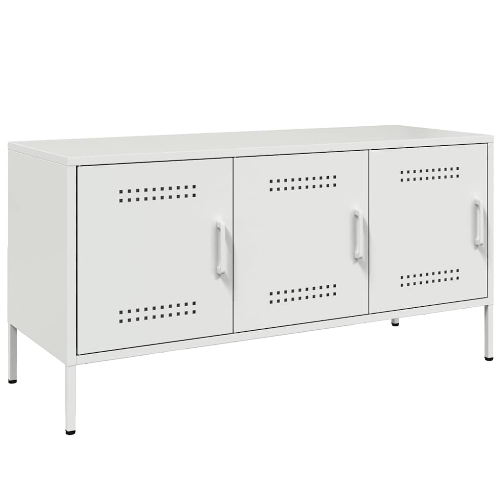 TV ormarić bijeli 100,5 x 39 x 50,5 cm čelični