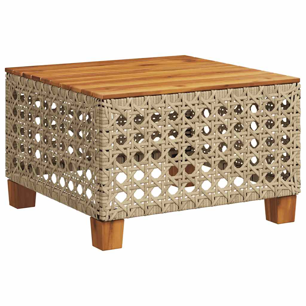 6-dijelni set vrtnih sofa s jastucima bež od poliratana 55 x 55 x 36 cm