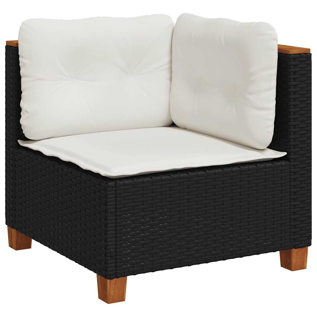 10-dijelni set vrtnih sofa s jastucima od poliratana 55 x 55 x 36 cm