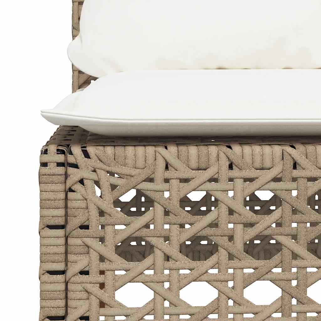 10-dijelni set vrtnih sofa s jastucima od poliratana 55 x 55 x 36 cm