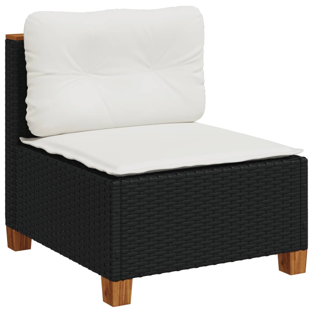 10-dijelni set vrtnih sofa s jastucima od poliratana 55 x 55 x 36 cm