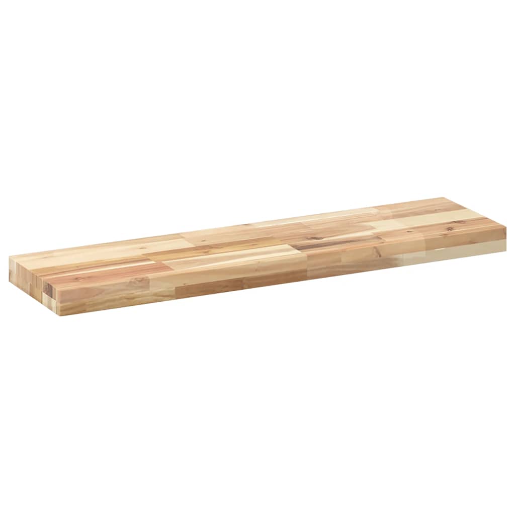 Plutajuće police 2 kom 100x20x4 cm Neobrađeno puno drvo akacije
