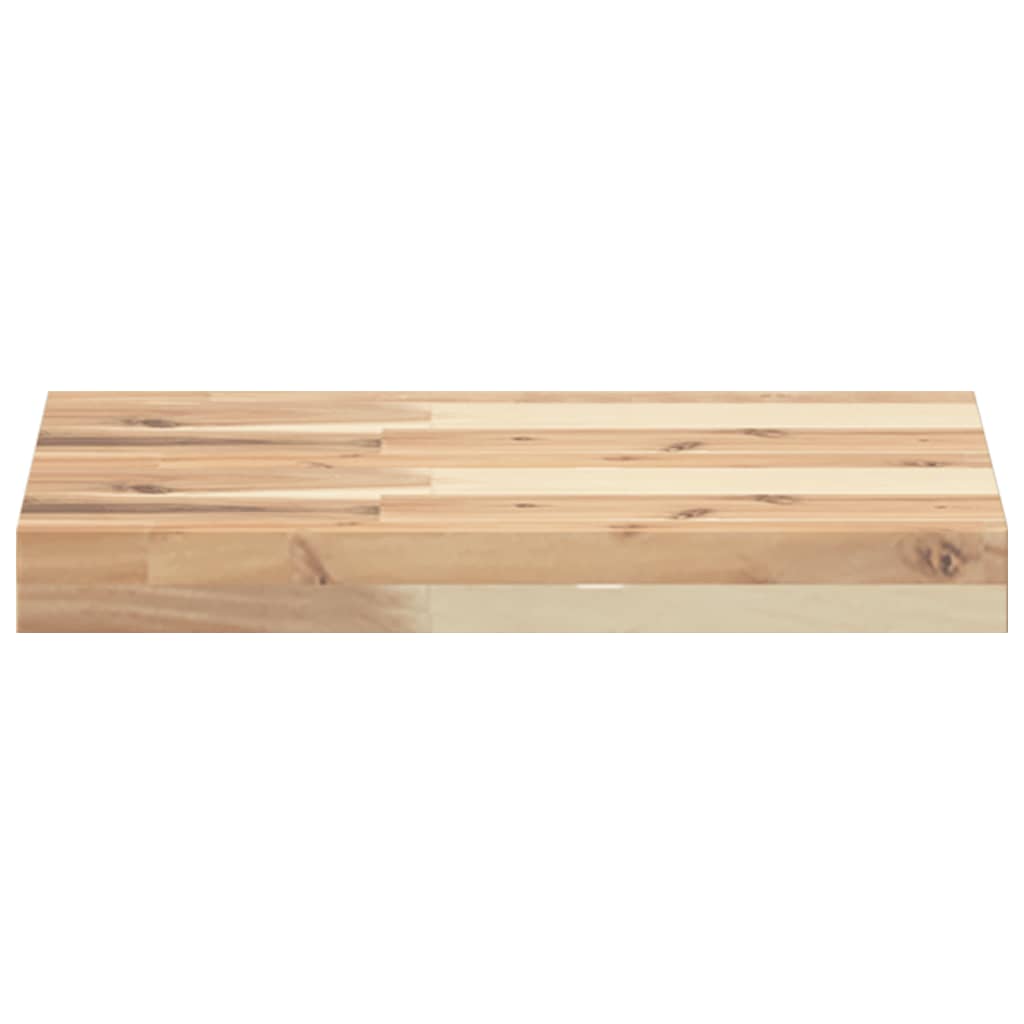 Plutajuće police 4 kom 60x30x4 cm Neobrađeno puno drvo akacije