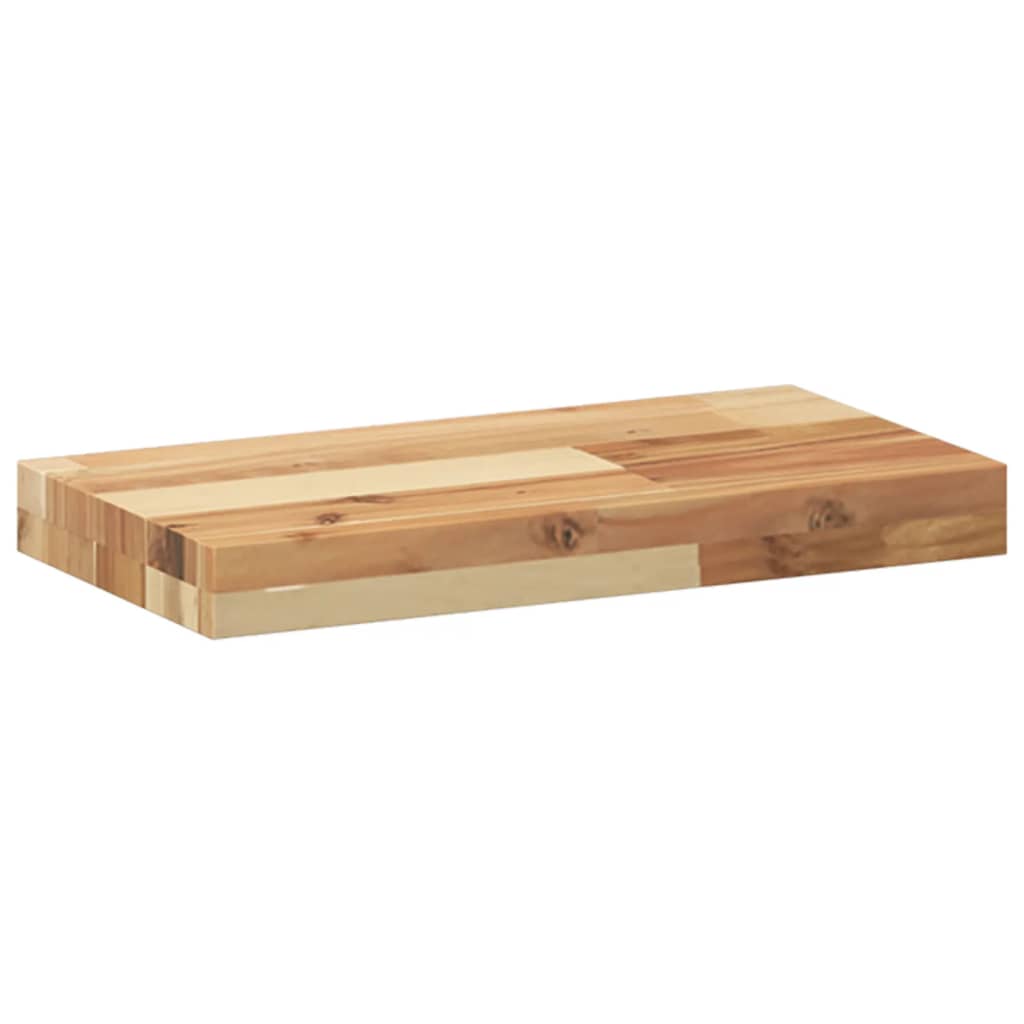 Plutajuće police 2 kom 60x20x4 cm Masivno drvo akacije s uljnim premazom