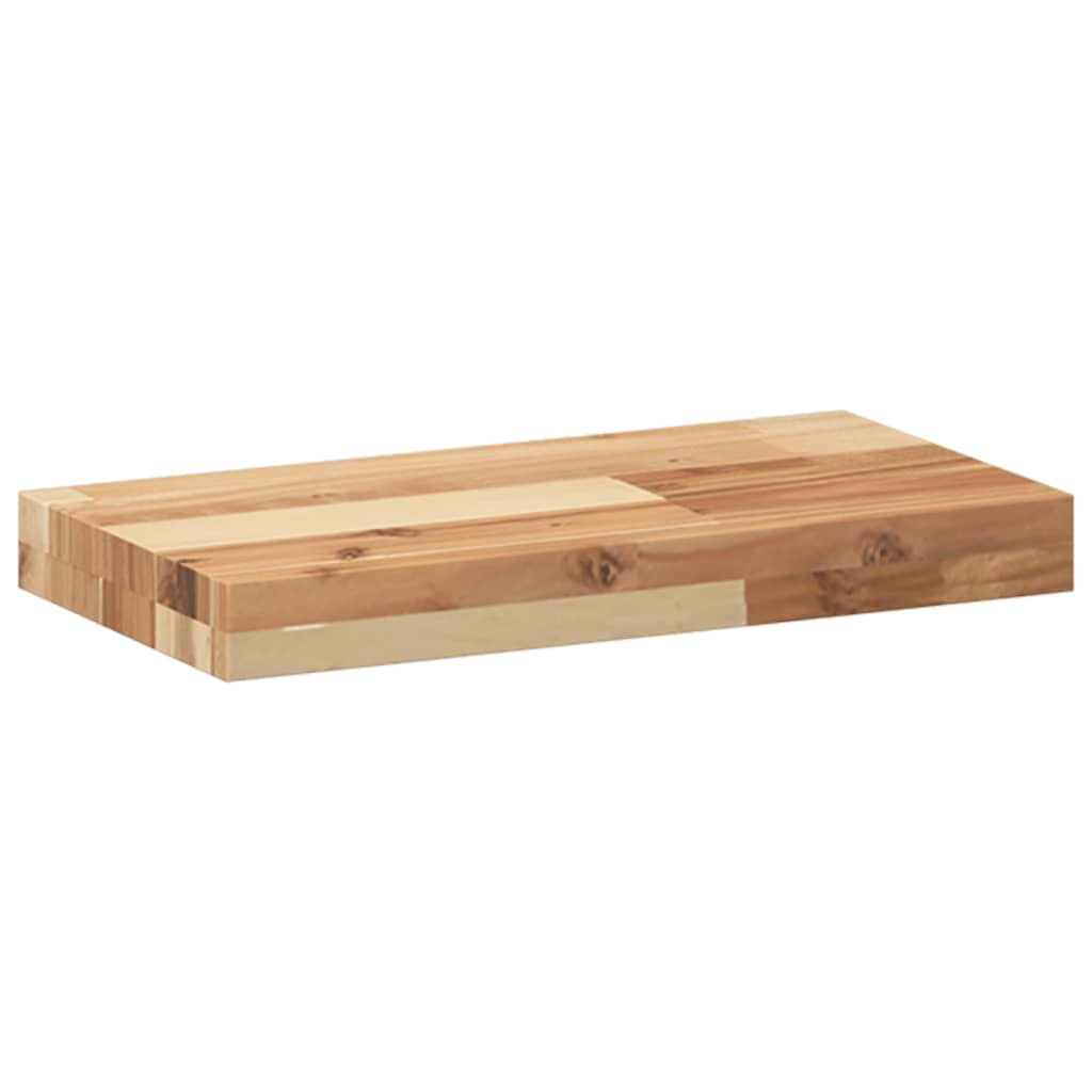 Plutajuće police 3 kom 60x20x4 cm Masivno drvo akacije s uljnim premazom