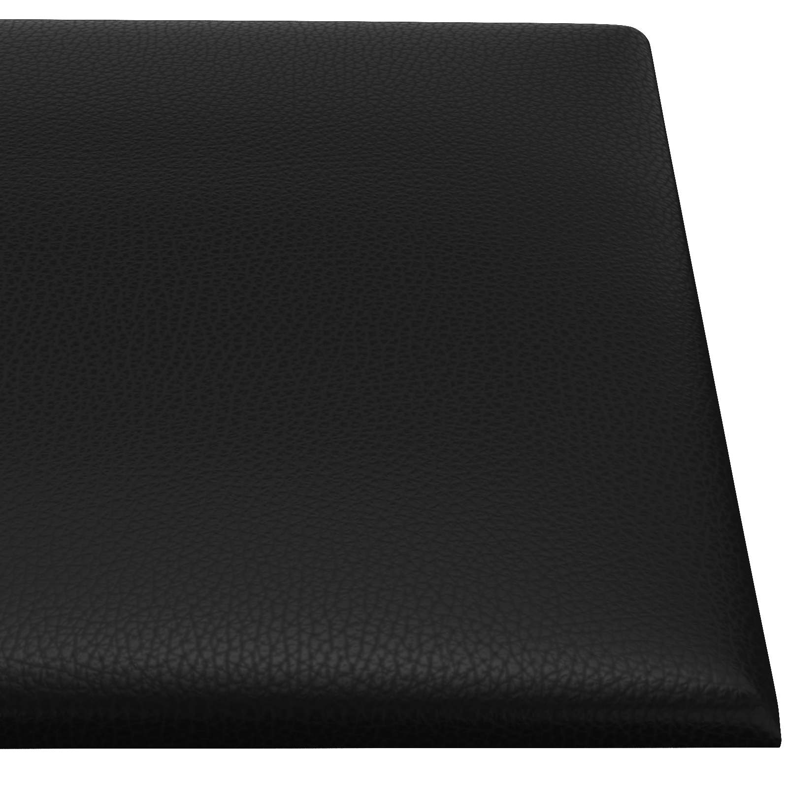 Zidna uzglavlja 12 pcs 30 x 30 cm Crna tkanina