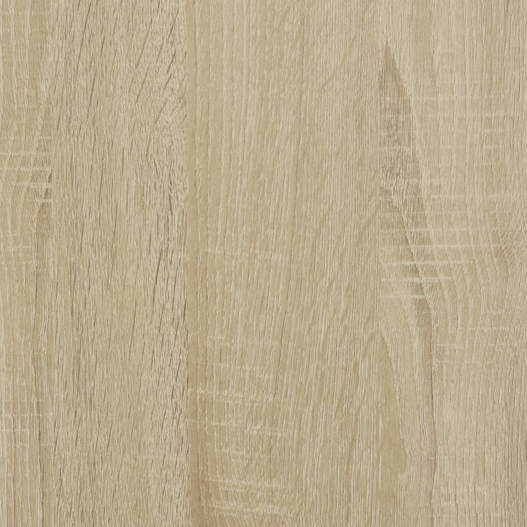 Visoka komoda boja hrasta 45 x 42,5 x 124 cm konstruirano drvo