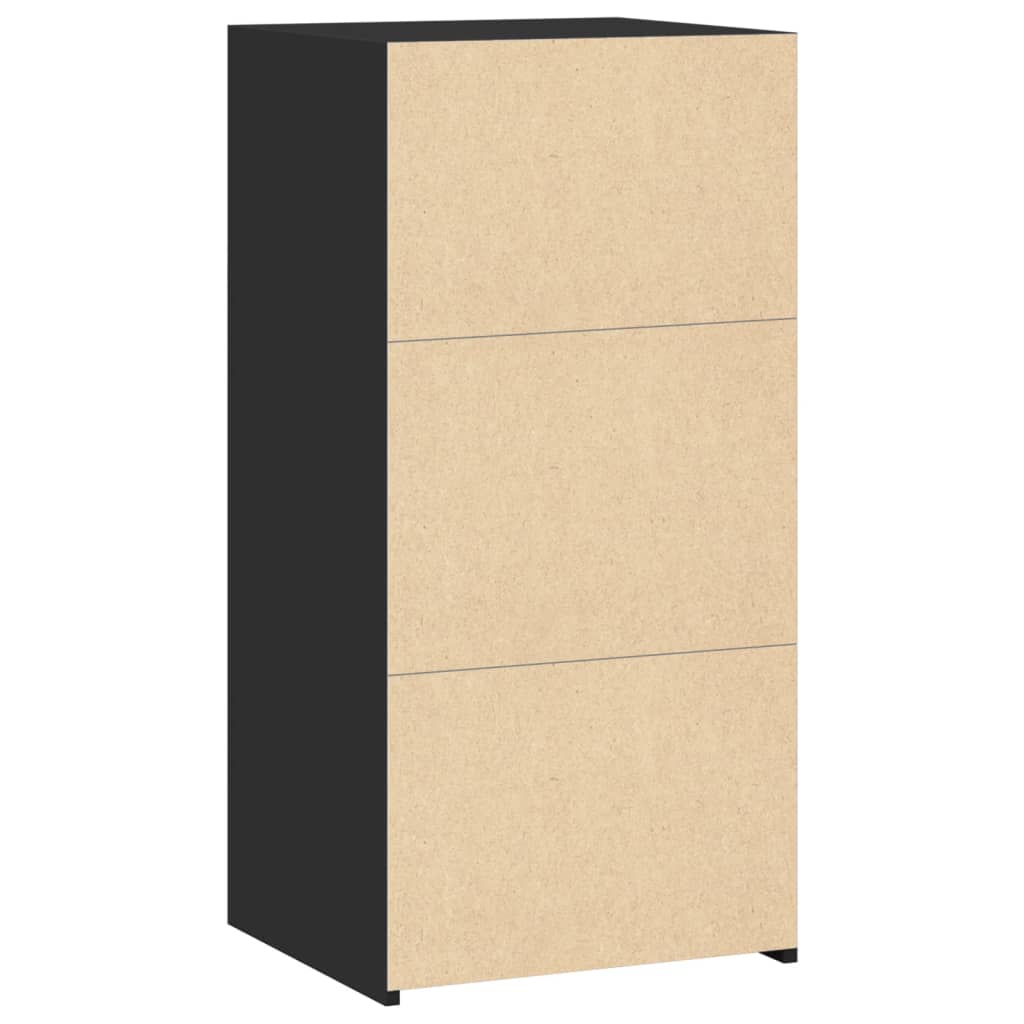 Komoda crna 45x41x93 cm od konstruiranog drva