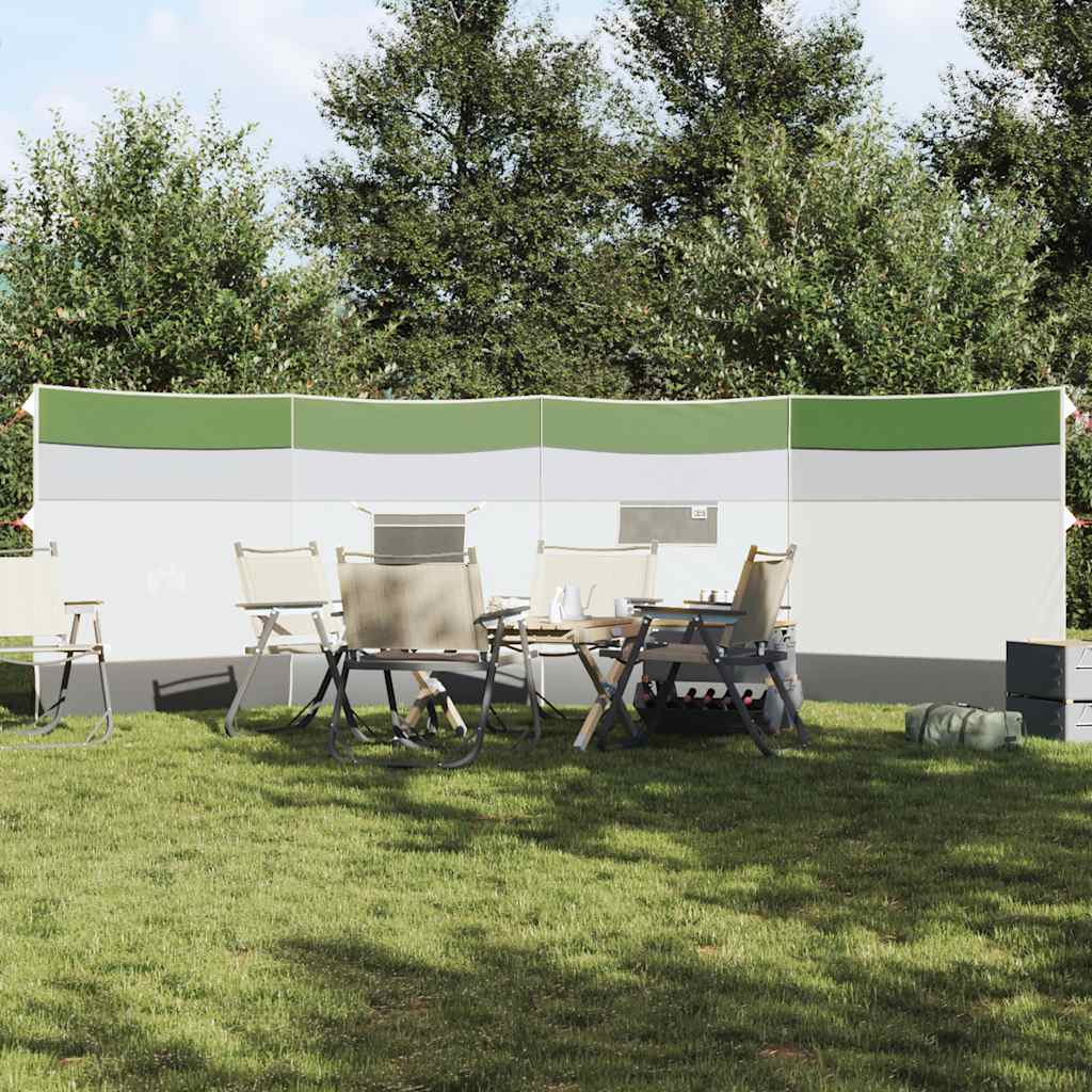 Kamperska vjetrobranska zaštita zelena 510 x 153 cm vodootporna