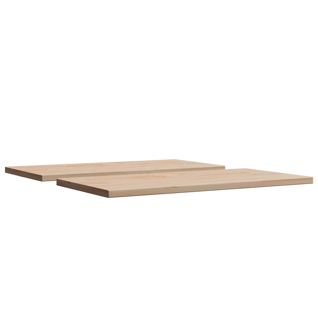 Stolne ploče 2 kom 60x30x2,5 cm od masivne borovine pravokutne